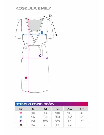 EWA 961963 MARY Nėščiųjų marškinėliai bordo spalvos širdelėmis M