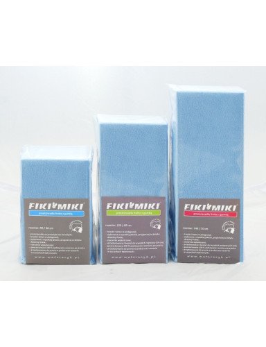 FIKI MIKI Frotinis lapas su elastine juosta 140x70 Mėlyna