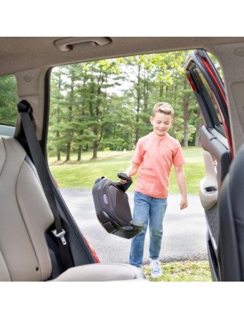 GRACO Automobilinė kėdutė BOOSTER BASIC R129 Midnight (juoda)-Automobilinės kėdutės - paaukštinimai-Automobilinės kėdutės