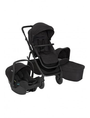 GRACO Vaikiškas vežimėlis NEAR2ME DLX TRIO MIDNIGHT 3-in-1 rinkinys-3 dalių vežimėliai / trys viename-Vežimėliai ir nešioklės