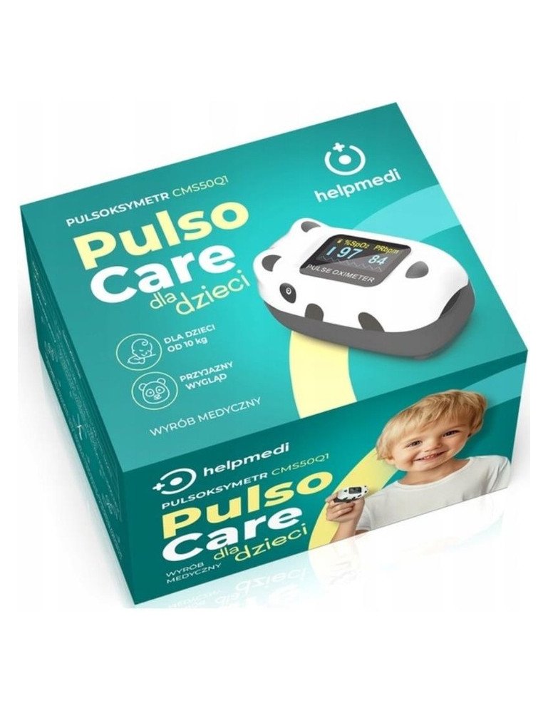 HELPMEDI PulsoCare Panda pulsoksimetras vaikams, sveriantiems daugiau kaip 10 kg