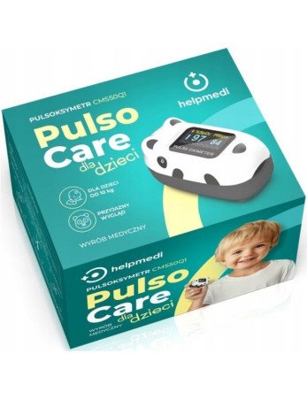 HELPMEDI PulsoCare Panda pulsoksimetras vaikams, sveriantiems daugiau kaip 10 kg