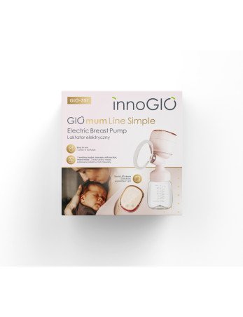 INNOGIO GIO-351 GIOmum Line Simple Elektrinis motinos siurblys + SILIKONINIS BIBLINERIS GIO-940 NEMOKAMAI
