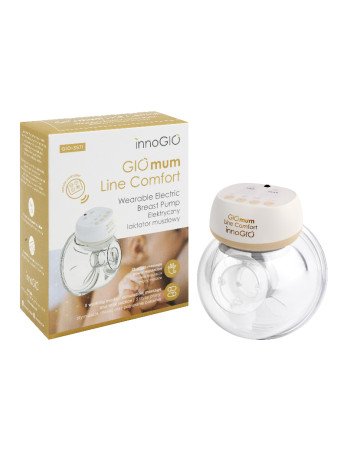INNOGIO GIO-357I GIOmum Line Comfort Vienvietis motinos siurblys su nuotolinio valdymo pulteliu + SILIKONINIS BIBLINERIS GIO-940