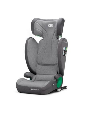 KINDERKRAFT Automobilinė kėdutė JUNIOR FIX 2 i-Size 100-150 cm raketiškai pilka-15-36 kg-Automobilinės kėdutės