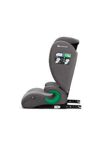 KINDERKRAFT Automobilinė kėdutė JUNIOR FIX 2 i-Size 100-150 cm raketiškai pilka-15-36 kg-Automobilinės kėdutės