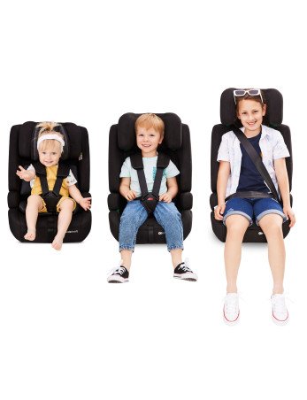 KINDERKRAFT Automobilinė kėdutė SAFETY FIX 2 i-Size 76-150cm pilka-9-36 kg-Automobilinės kėdutės
