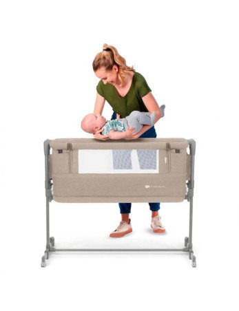 KINDERKRAFT Vaikiška lovelė Neste Grow Beige-Kelioninės lovytės-Kūdikių lovytės ir čiužiniai