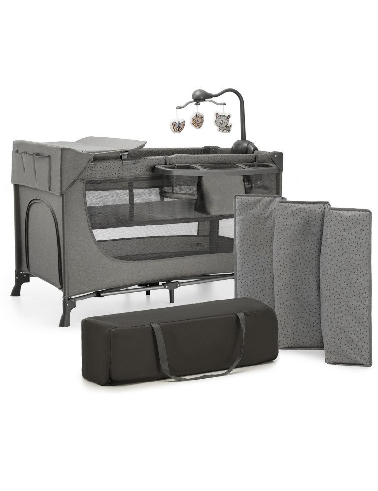KINDERKRAFT Vaikiška lovytė JOY 2 su priedais DARK GREY-Kelioninės lovytės-Kūdikių lovytės ir čiužiniai KINDERKRAFT Vaikiška lovytė JOY 2 su priedais DARK GREY-Kelioninės lovytės-Kūdikių lovytės ir čiužiniai