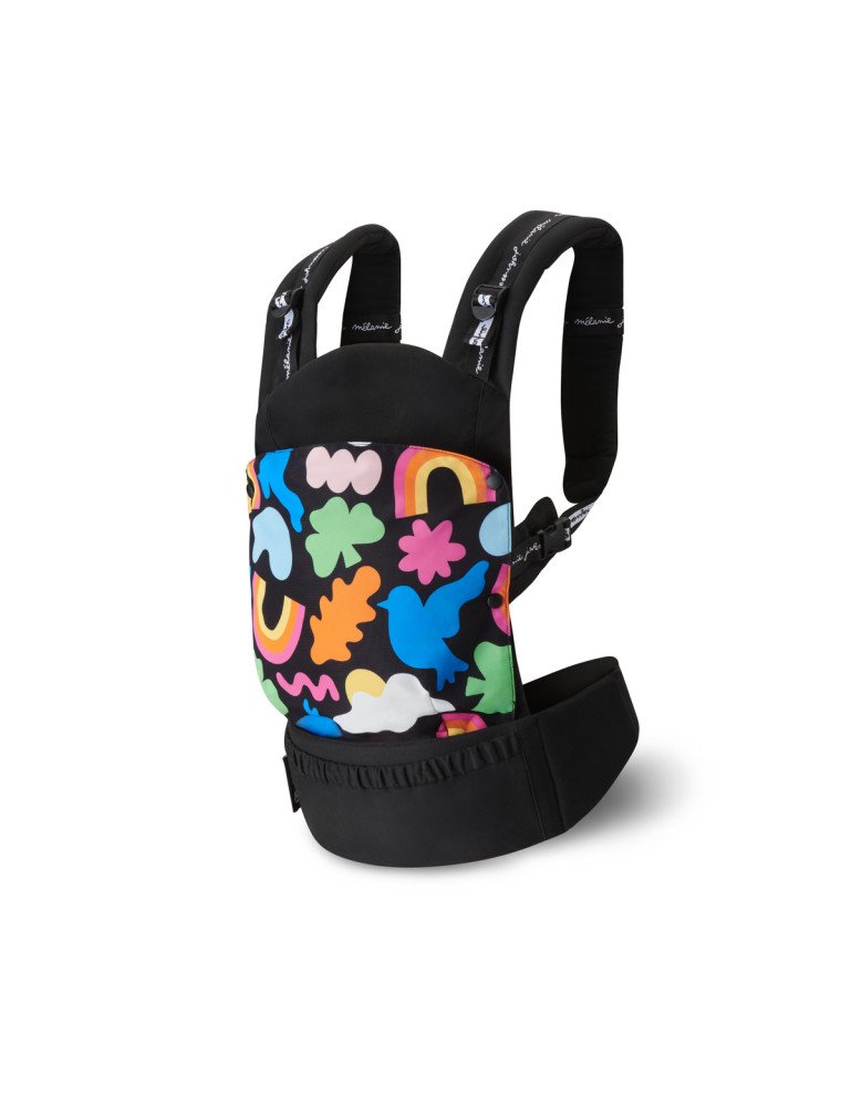 KINDERKRAFT HUGGY HAPPY SHAPES kūdikio nešynė-Nešioklės ir priedai-Vežimėliai ir nešioklės