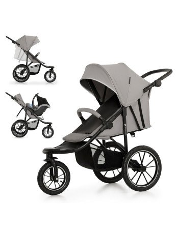 KINDERKRAFT vežimėlis Helsi 2 Grey-Sportiniai vežimėliai-Vežimėliai ir nešioklės