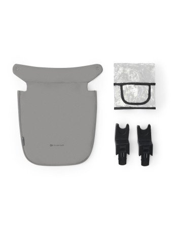 KINDERKRAFT Daugiafunkcinis vaikiškas vežimėlis 3in1 NAUJAS GREY-2 dalių vežimėliai / du viename-Vežimėliai ir nešioklės