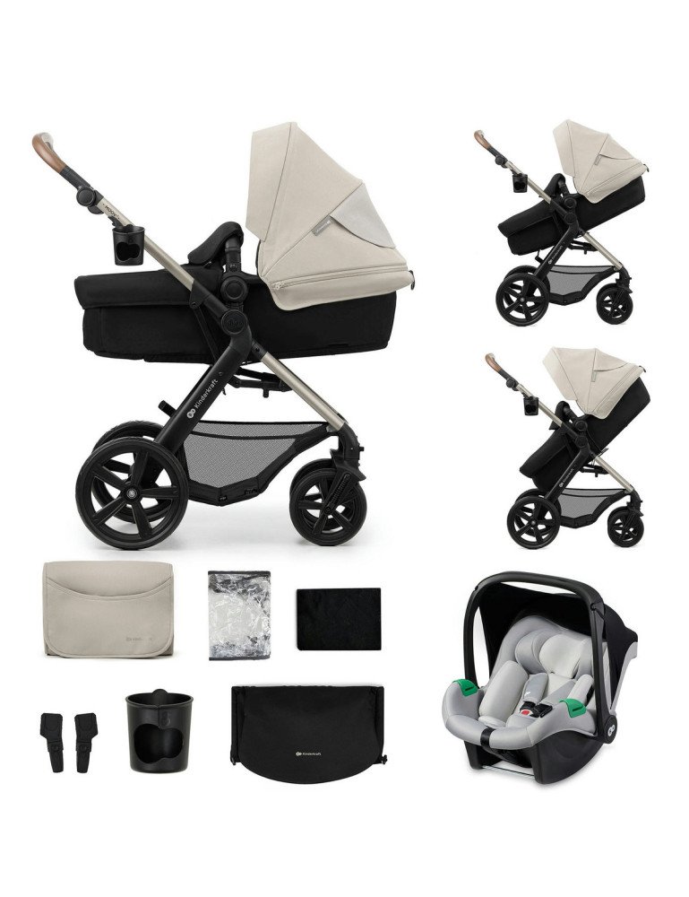 KINDERKRAFT Daugiafunkcinis vaikiškas vežimėlis MOOV 2 3in1 Moonlight Grey EVA RATAI-2 dalių vežimėliai / du viename-Vežimėliai KINDERKRAFT Daugiafunkcinis vaikiškas vežimėlis MOOV 2 3in1 Moonlight Grey EVA RATAI-2 dalių vežimėliai / du viename-Vežimėliai