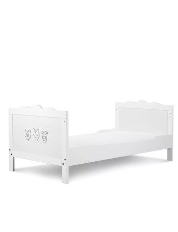KLUPŚ vaikiška lovytė MARSELL balta 140x70 su sofa-Kūdikių lovytės ir čiužiniai-Vaiko kambarys