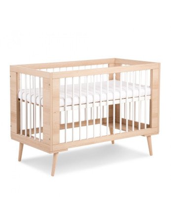 KLUPŚ SOFIE lovelė 120x60 buko spalvos-Kūdikių lovytės-Kūdikių lovytės ir čiužiniai