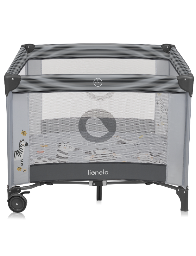 LIONELO Kūdikio lovytė-maniežas "Bonnie Grey Scandi