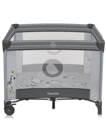 LIONELO Kūdikio lovytė-maniežas "Bonnie Grey Scandi
