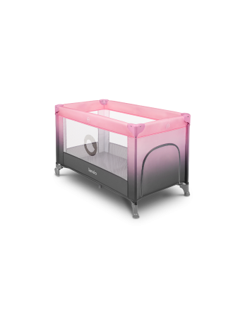LIONELO Kelioninė lovelė Stefi Pink Ombre-Kelioninės lovytės-Kūdikių lovytės ir čiužiniai