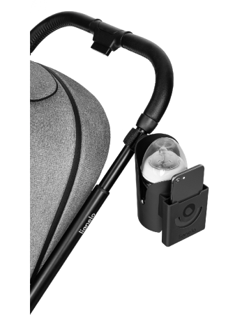 LIONELO puodelio ir telefono laikiklis OVE Black Carbon-Puodelio ir kiti laikikliai-Vežimėlių priedai