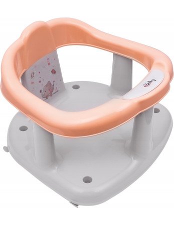 MALTEX Kūdikio drambliuko vonios kėdutė / įdėklas persikų rožinės spalvos