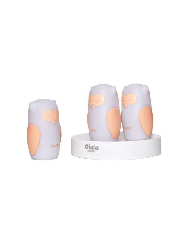 MARKO OLB-XY-GR 3 LED naktinių žibintų rinkinys Baltos pelėdos