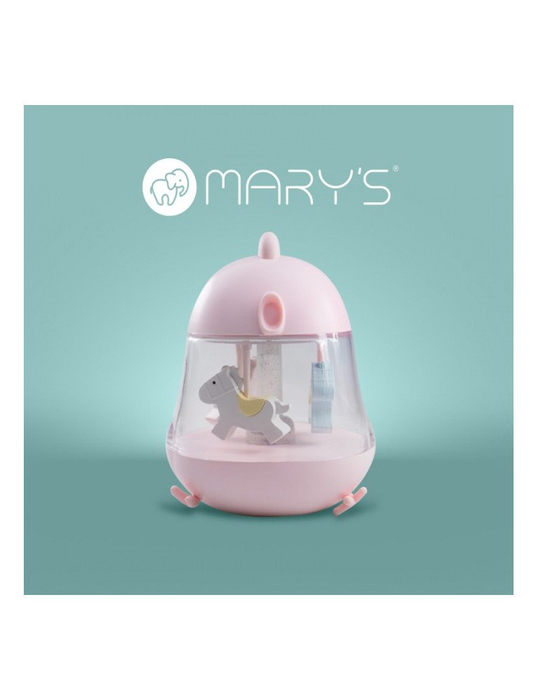 MARY'S MW20775 Muzikinė dėžutė LED naktinė šviesa RGB rožinė