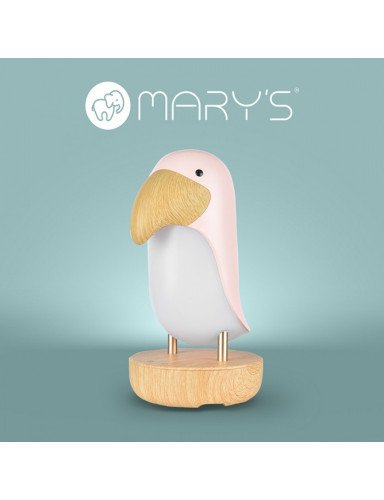 MARY'S MW20790 Toucan naktinė lempa rožinės spalvos + BLUETOOTH Garsiakalbis