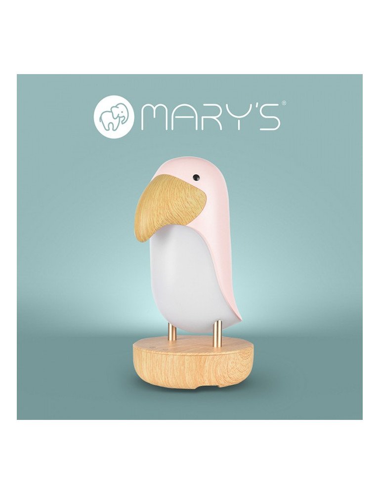 MARY'S MW20790 Toucan naktinė lempa rožinės spalvos + BLUETOOTH Garsiakalbis