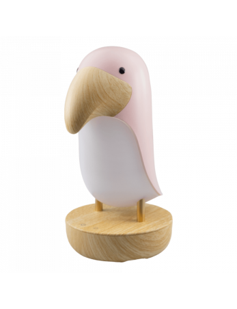 MARY'S MW20790 Toucan naktinė lempa rožinės spalvos + BLUETOOTH Garsiakalbis