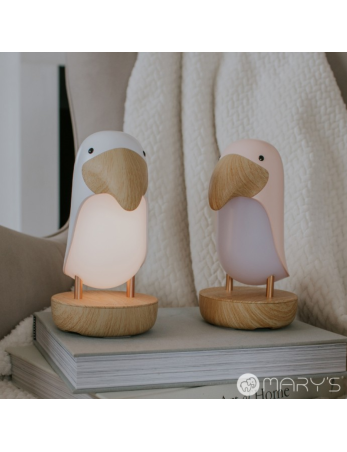 MARY'S MW20790 Toucan naktinė lempa rožinės spalvos + BLUETOOTH Garsiakalbis