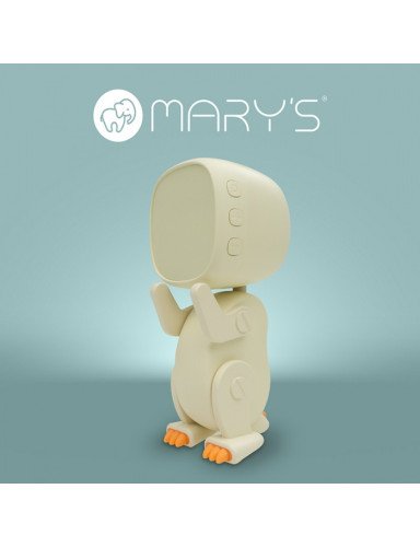 MARY'S MW61058 Robo Dino žadintuvas baltas
