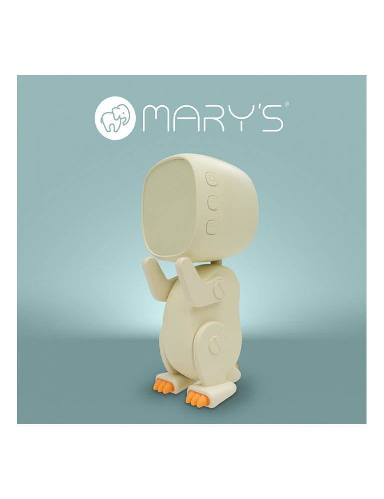 MARY'S MW61058 Robo Dino žadintuvas baltas