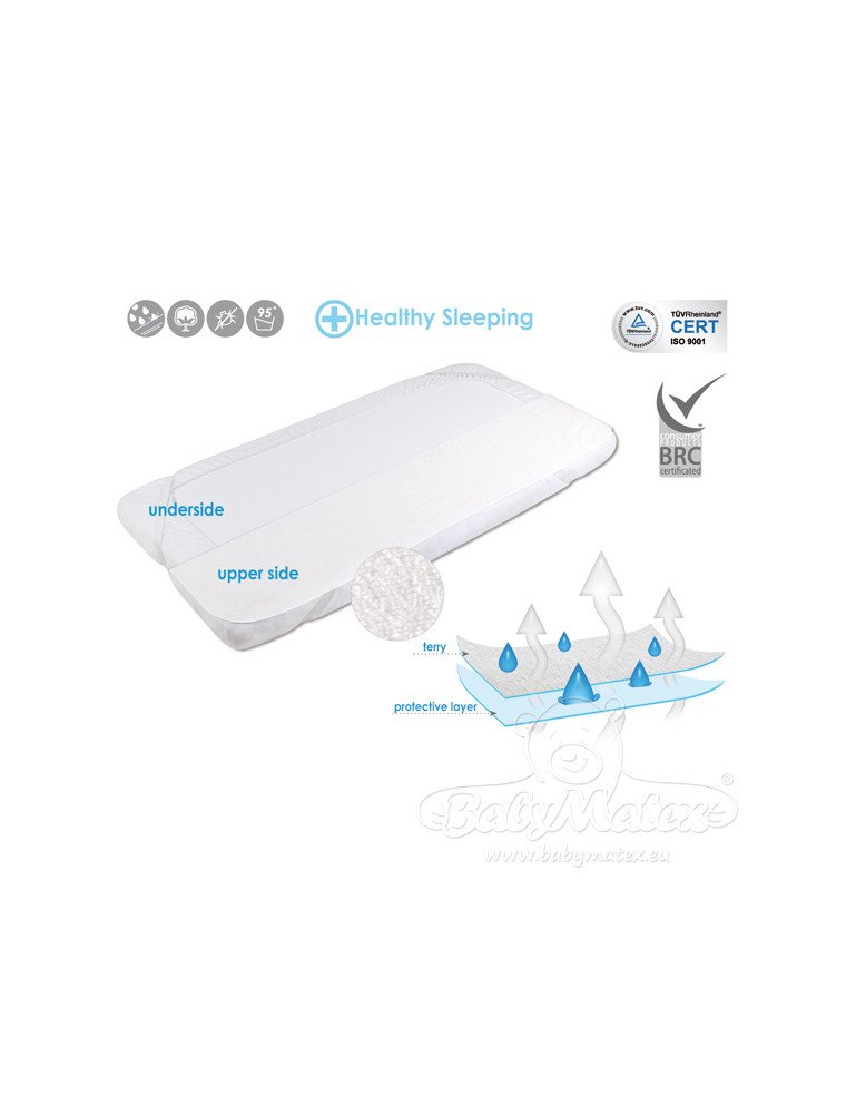 MATEX higieninis garams laidus paklotas SAFE FROTTE 70x140 [TB0244_01]