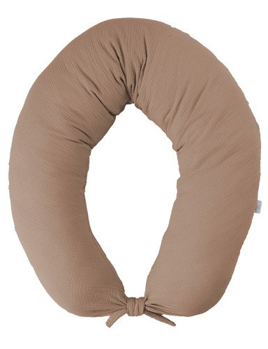 MATEX Pozicinė pagalvė MOON MUSLIN 260 cm [TB0076_17] tamsiai smėlio spalvos