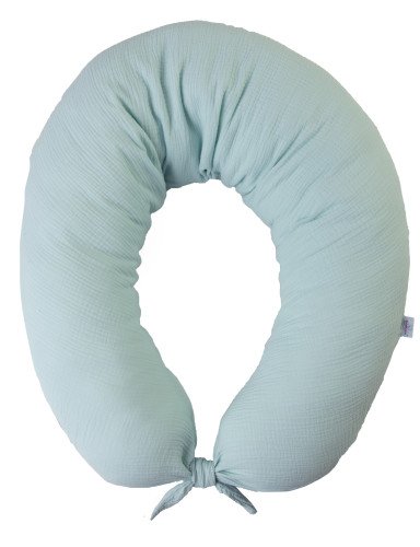 MATEX Pozicinė pagalvė MOON MUSLIN 260 cm [TB0076_33]mėtų spalvos