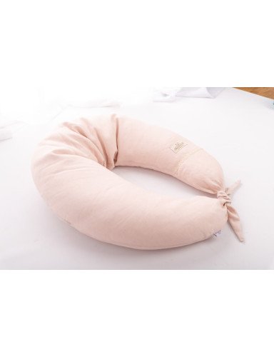 MATEX Pozicinė pagalvė RELAX lininė 190 cm ilgio [TB0448 09] j. rožinė*