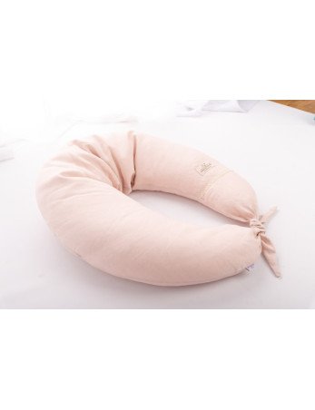 MATEX Pozicinė pagalvė RELAX lininė 190 cm ilgio [TB0448 09] j. rožinė*