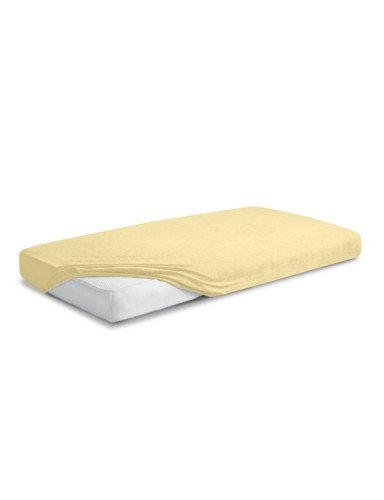 MATEX FROTTE PREMIUM lakštas su elastine juosta 70x140 [TB0026_04] geltonas