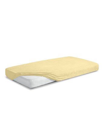 MATEX FROTTE PREMIUM lakštas su elastine juosta 70x140 [TB0026_04] geltonas