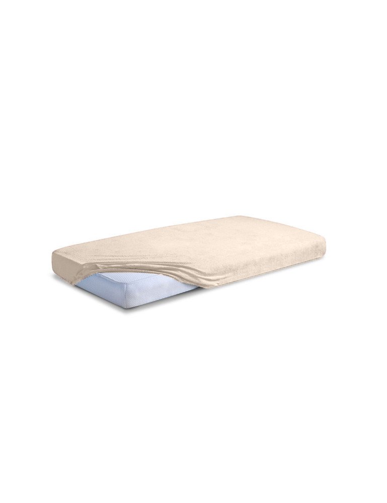 MATEX FROTTE PREMIUM lakštas su elastine juosta 70x140 [TB0026_15] smėlio spalvos