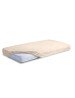 MATEX FROTTE PREMIUM lakštas su elastine juosta 70x140 [TB0026_15] smėlio spalvos