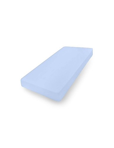 MATEX lakštinis marškinėlis su elastine juosta 70x140 [TB0028_24] šviesiai mėlynas