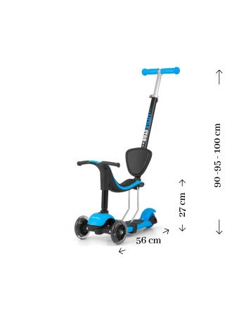 MILLY MALLY 1595 SCOOTER paspirtukas Little Star blue