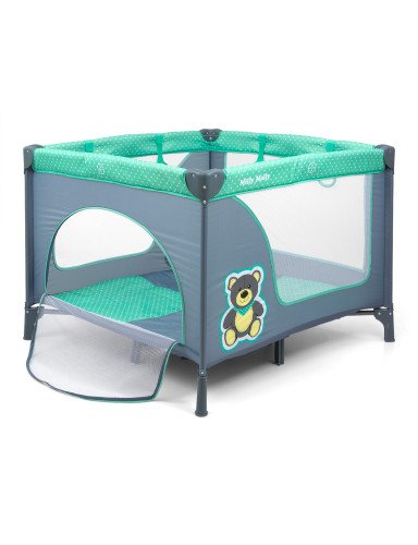 MILLY MALLY Kūdikio lovytė-maniežas FUN Mint Bear 3417