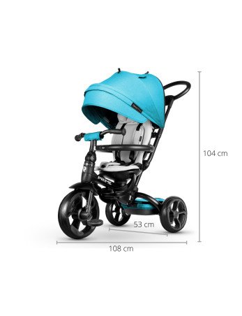 MILLY MALLY Triratukas QPLAY New Prime Mėlyna 4085-Triratukai-Dviratukai ir triratukai