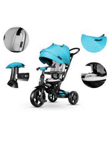 MILLY MALLY Triratukas QPLAY New Prime Mėlyna 4085-Triratukai-Dviratukai ir triratukai