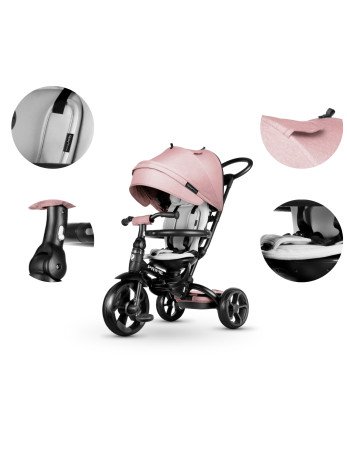MILLY MALLY Triratukas QPLAY New Prime Rožinė 4086-Triratukai-Dviratukai ir triratukai