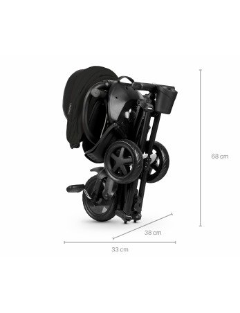 MILLY MALLY Triratukas QPLAY Nova Niello Juoda 5241-Triratukai-Dviratukai ir triratukai