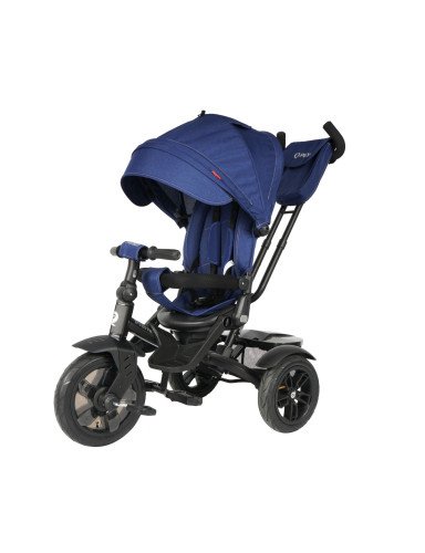 MILLY MALLY Triratukas QPLAY Premium Navy/Mėlyna 5393-Triratukai-Dviratukai ir triratukai