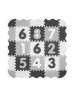 MILLY MALLY 5611 Kilimėlis "Jolly 3x3 Digits" - pilkas